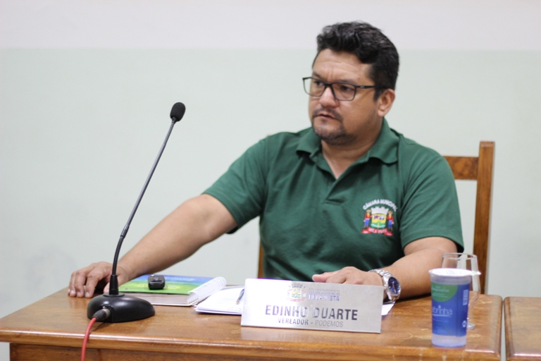 Vereador Edinho Duarte pede plano de saúde aos servidores municipais