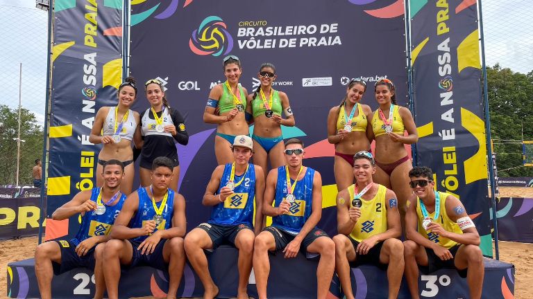 Definidos os campeões da etapa sub-19 do Circuito Brasileiro de Vôlei de Praia em Campo Grande; Aberto começa nesta quarta