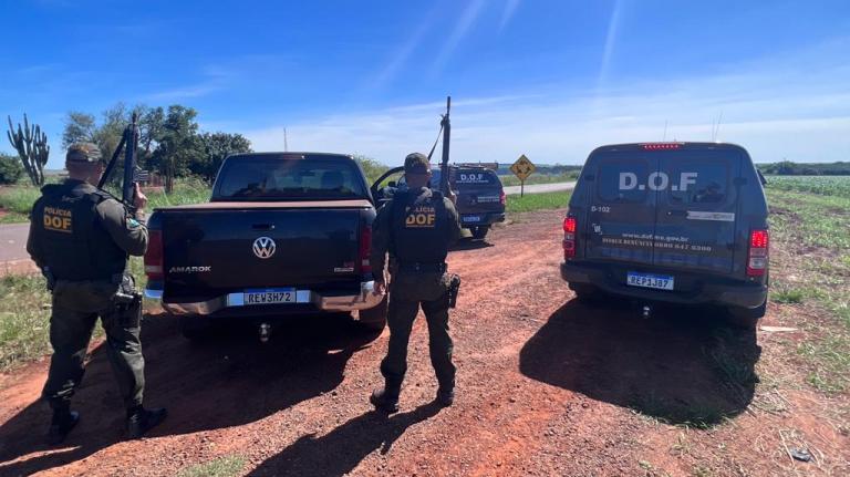 Caminhonete furtada em Maracaju é recuperada pelo DOF na MS-157