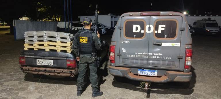 DOF apreende 40 kg de maconha e recaptura foragido da Justiça no final de semana