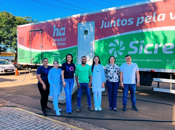 Antônio João recebe Carreta do Hospital do Amor para exames preventivos contra o câncer de útero e de mama