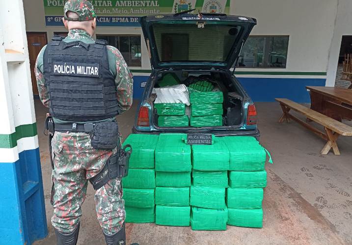 PMA de Amambai apreende 640kg de maconha