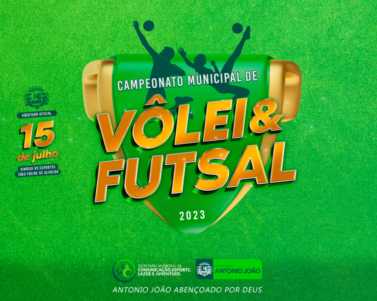 Campeonato Municipal de Vôlei e Futsal em Antônio João promete agitar o cenário esportivo