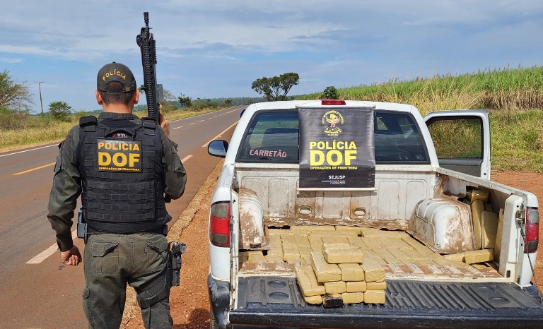 Homem que seguia com quase 200 quilos de maconha para Brasília é preso pelo DOF em Ponta Porã