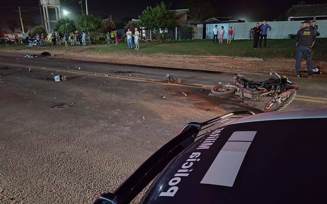Acidente entre duas motos durante tentativa de ultrapassagem mata dois em Bela Vista