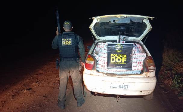 DOF apreende mais de R$ 100 mil em cigarros contrabandeados em Dourados