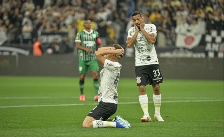 Empate não esconde displicência, e Corinthians joga com alma de rebaixado