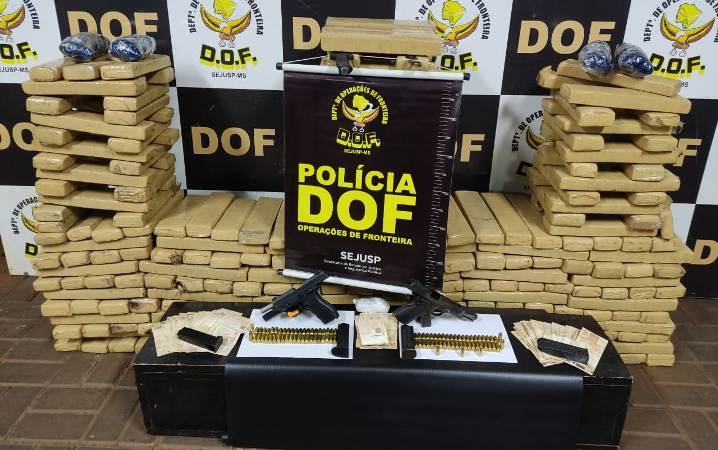 Homens são presos pelo DOF por tráfico de drogas em Dourados