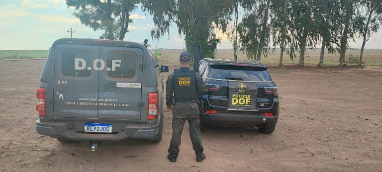 Veículo furtado no Paraná é recuperado pelo DOF em Amambai