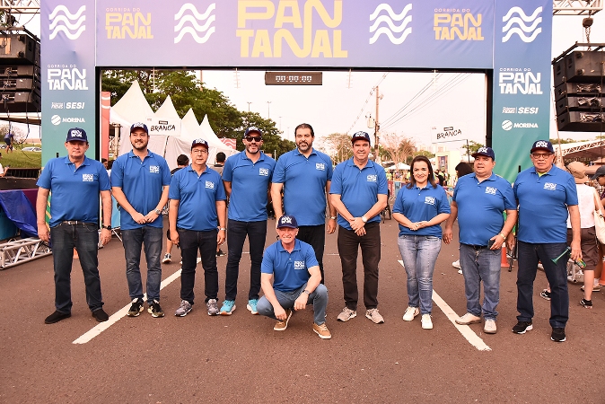 Longen, governador e prefeita dão a largada das provas de 7 e 15 km da Corrida do Pantanal