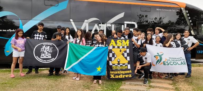 MS se destaca no Brasileiro de Xadrez Escolar e termina com 13 atletas entre os melhores