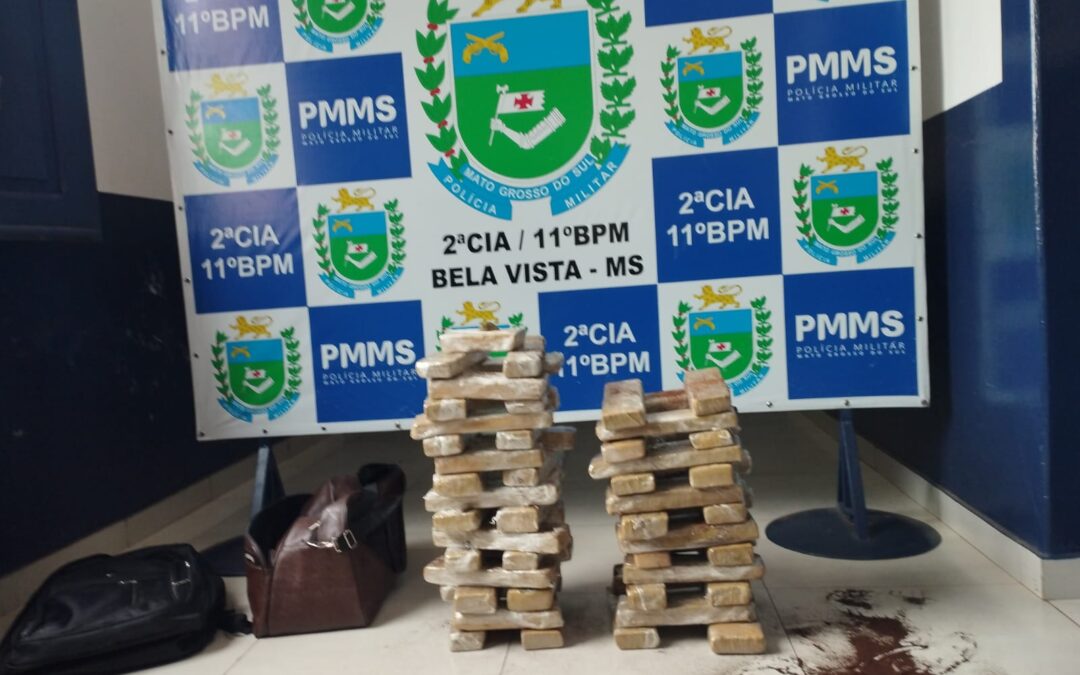 Polícia Militar prende homem por tráfico de drogas e apreende 37 quilos de maconha em Bela Vista