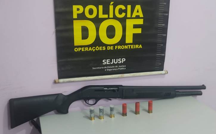 DOF apreende arma de fogo em Guia Lopes da Laguna