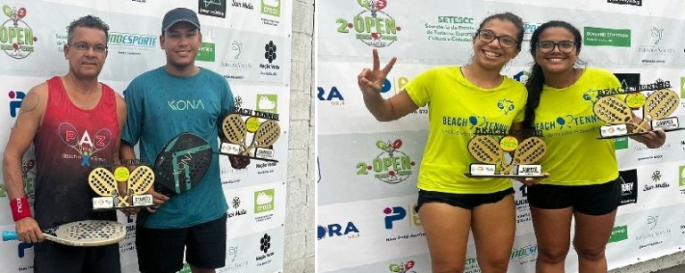 Com 200 atletas, torneio de beach tennis nacional agitou o fim de semana na capital
