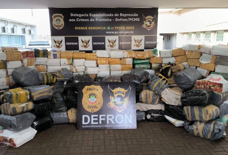 Polícia apreende mais de cinco toneladas de maconha na fronteira