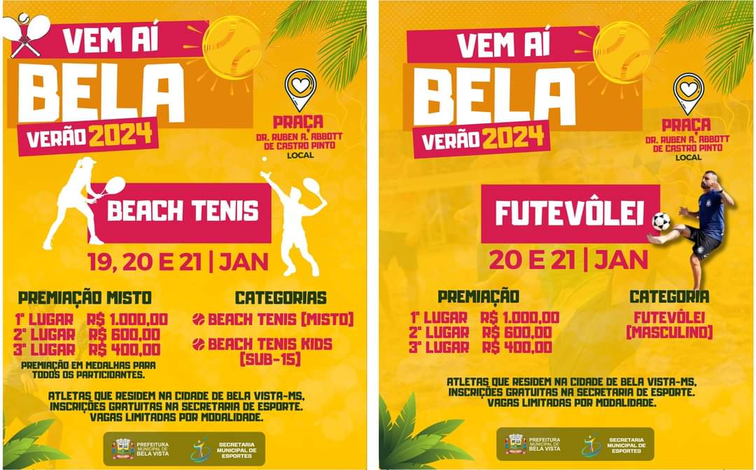 Bela Vista: Prefeitura realiza Bela Verão 2024, no fim de semana