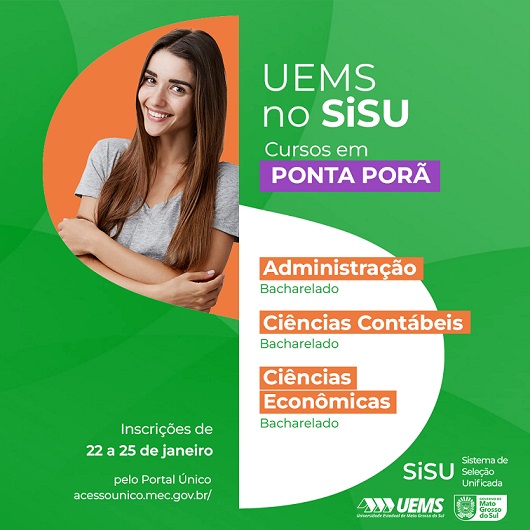 Sisu 2024: UEMS oferece 68 vagas para três graduações em Ponta Porã