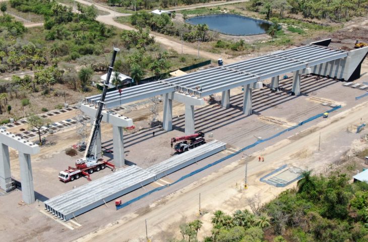 Com avanço, obra da ponte da Rota Bioceânica está 43,6% concluída nas duas margens do Rio Paraguai