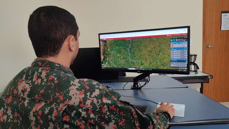 1º Batalhão de Polícia Militar Ambiental monitora focos de queimada no Pantanal