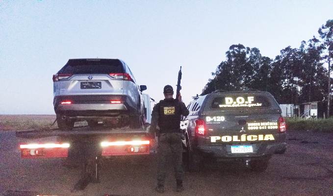 DOF recupera camioneta roubada no Rio de Janeiro no início do ano