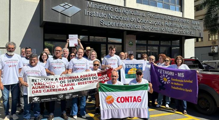 Servidores do INCRA/MS se mobilizam na defesa de melhores condições salariais
