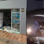 Criminosos usam carro roubado para furtar loja de ferramentas em Campo Grande (vídeo)