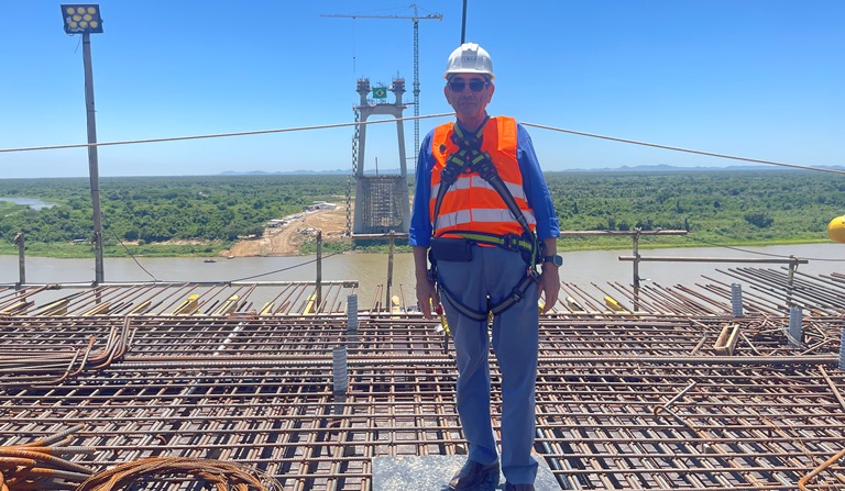 Obra da Ponte da Rota Bioceânica recebe Ministras do Chile e Paraguai