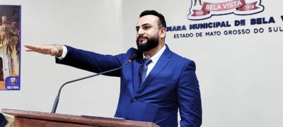 Rodrigo Barbosa é empossado vereador de Bela Vista em sessão na Câmara Municipal