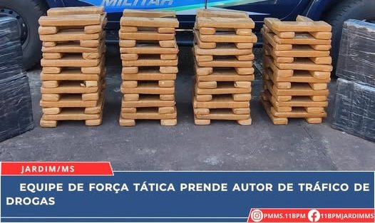 Jardim: Força Tática prende autor de tráfico de drogas