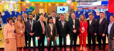 Prefeito Marcelo Pé participa do ITB China 2025 e apresenta Antônio João ao mercado internacional