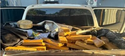 PM em Bonito no emprego da Operação Caminhos Seguros, e apreende mais de uma tonelada de maconha