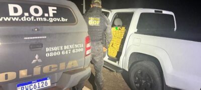 DOF apreende adolescente com mais de 800 quilos de droga em Ponta Porã