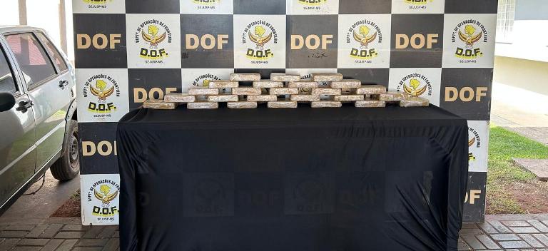 DOF apreende carga milionária de cocaína em tanque de combustível de veículo em Ponta Porã