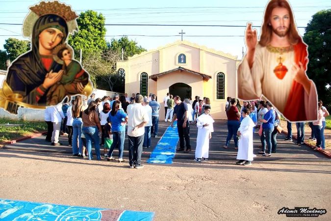 Comunidade é Convidada para procissão com a Imagem do Sagrado Coração de Jesus e da Mãe do Perpétuo Socorro