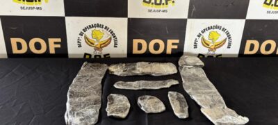 Mulher que seguia com droga junto ao corpo para Santa Catarina é presa pelo DOF em Dourados