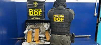 Mulher que seguia com drogas em ônibus para São Paulo é presa pelo DOF em Ponta Porã