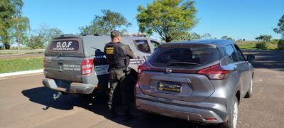 Veículo roubado em São Paulo é recuperado pelo DOF em Ponta Porã