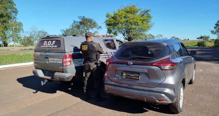 Veículo roubado em São Paulo é recuperado pelo DOF em Ponta Porã