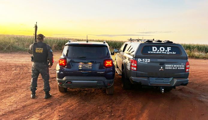 Veículo roubado no Rio de Janeiro é recuperado pelo DOF em Laguna Carapã