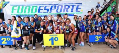 Caracol é vice campeã no voleibol feminino nos Jogos Escolares da Juventude de MS.