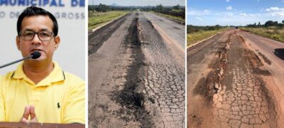 Vereador Fleitas solicita recuperação urgente da MS-472, estrada das Caieiras