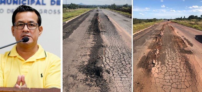 Vereador Fleitas solicita recuperação urgente da MS-472, estrada das Caieiras