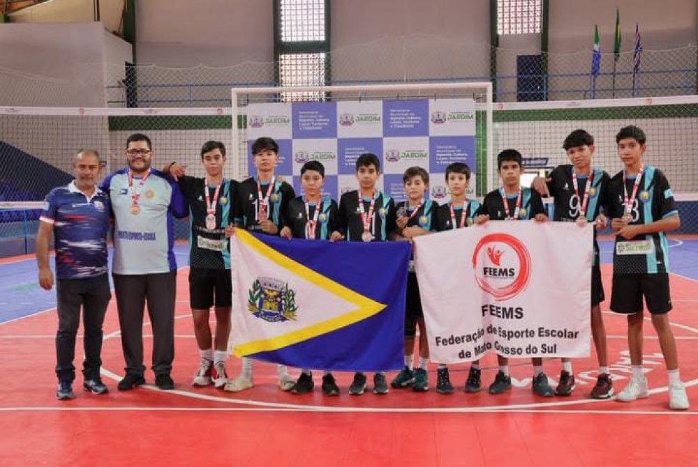 Caracol brilha no Campeonato Escolar da FEEMS e garante vaga nos Jogos Escolares