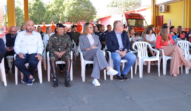 Câmara de Ponta Porã prestigia troca de comando no Bombeiros de Ponta Porã