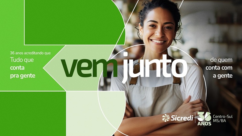Sicredi Centro-Sul MS/BA celebra 36 anos de atuação