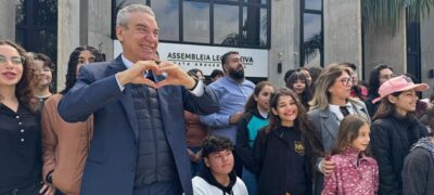 A convite de Paulo Corrêa, integrantes da Banda Municipal de Bonito visitam a ALEMS