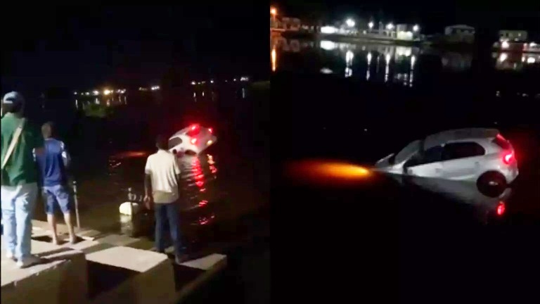 Motorista que afundou com carro no Rio Paraguai trabalhava em obra de Porto Murtinho