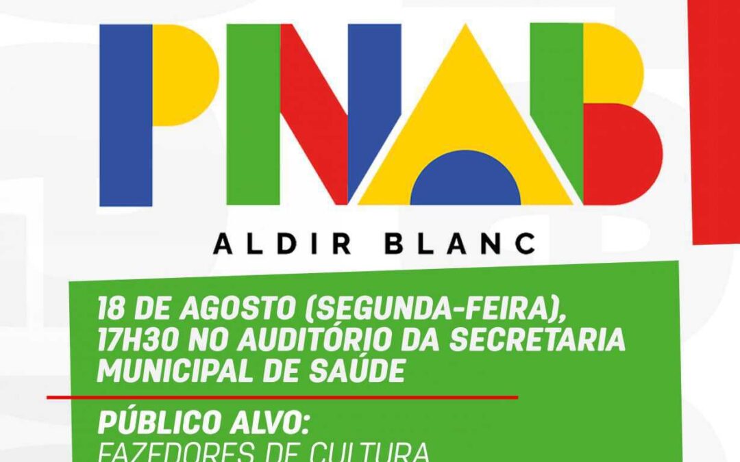 Prefeitura de Caracol realiza escuta pública da Política Nacional Aldir Blanc no dia 18