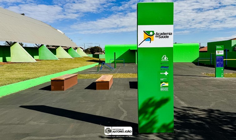 Academia da Saúde de Antônio João é concluída e pronta para receber a população