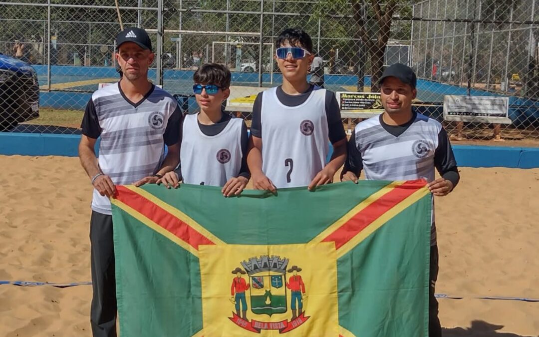 Dupla do Colégio IEBV conquista ouro nos JEMS 2025 e vai representar o MS no Brasileiro de Vôlei de Praia